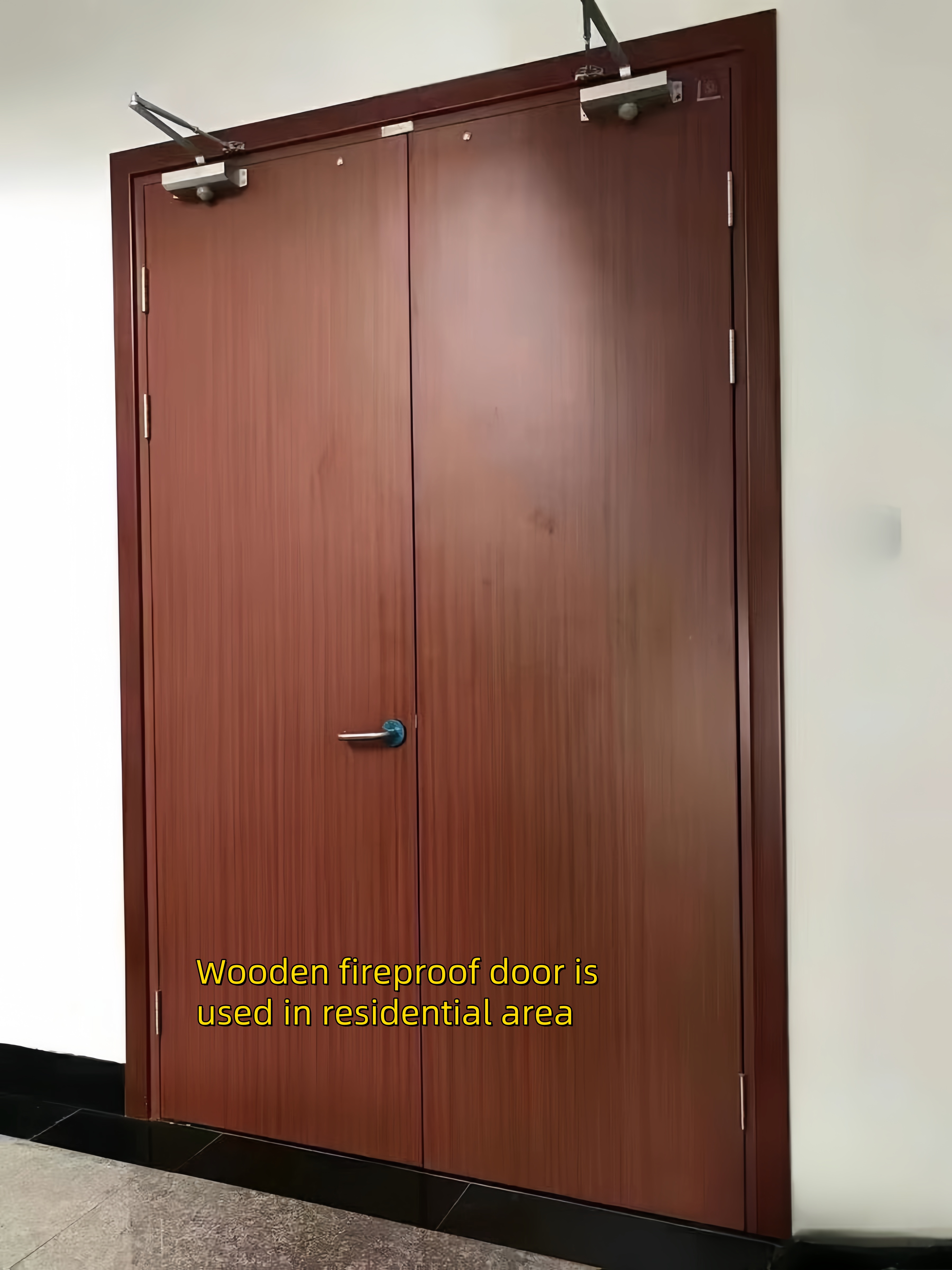 Высококачественная деревянная противопожарная дверь