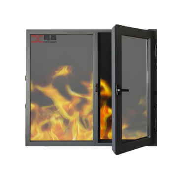 Система противопожарной защиты из ПВХ, стальные плоские раздвижные огнестойкие стеклянные окна