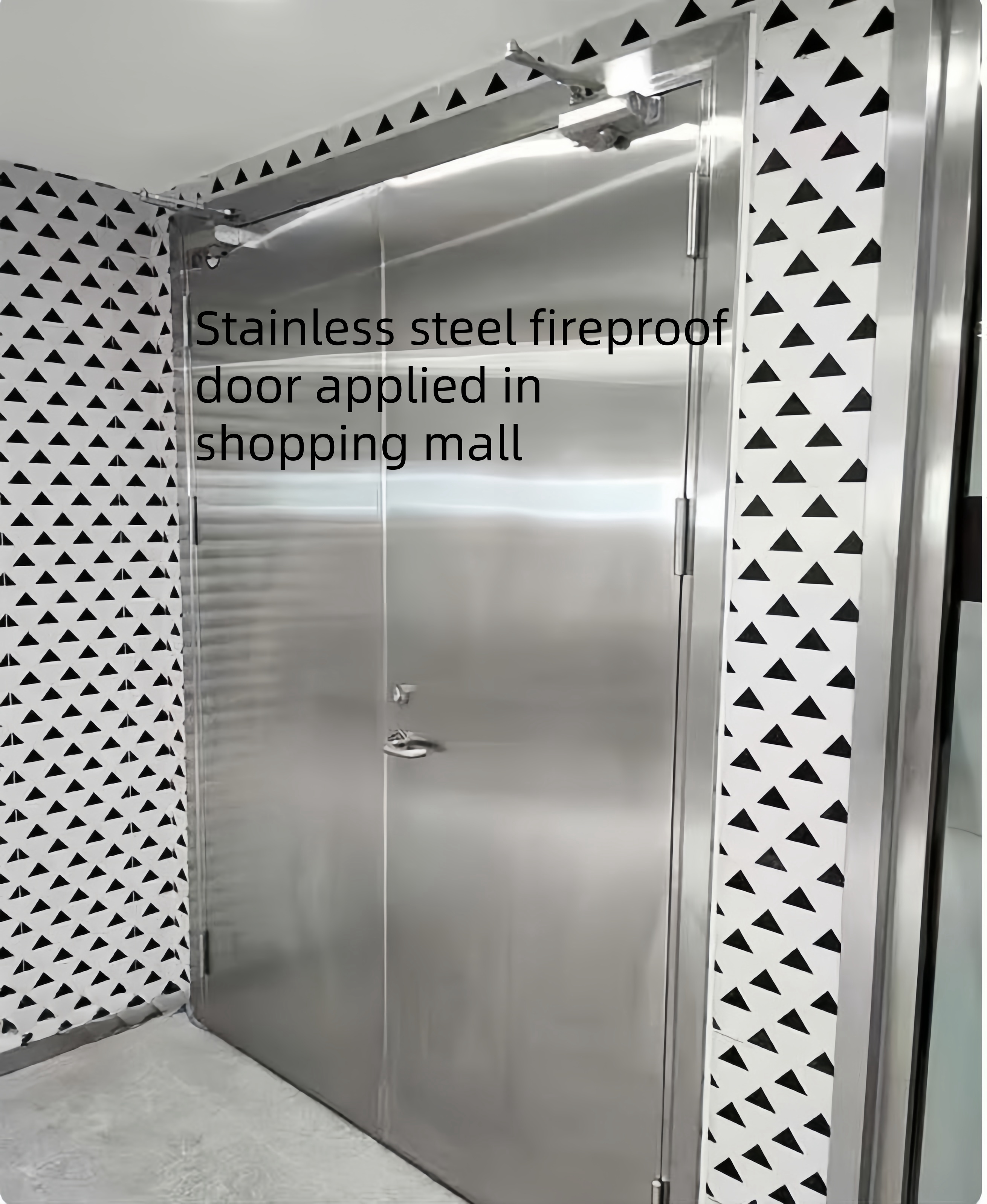 Противопожарная дверь из нержавеющей стали