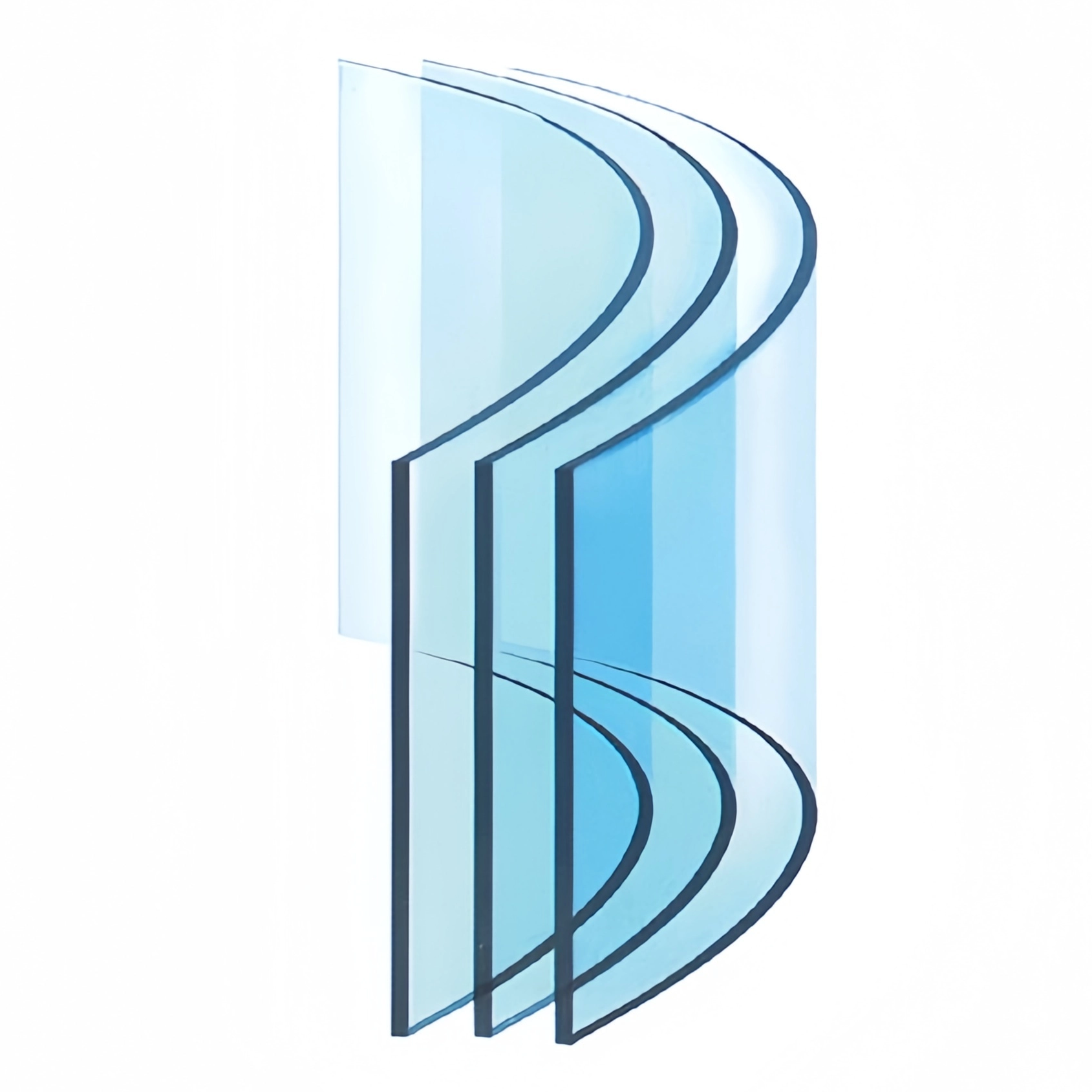 современное изогнутое закаленное стекло