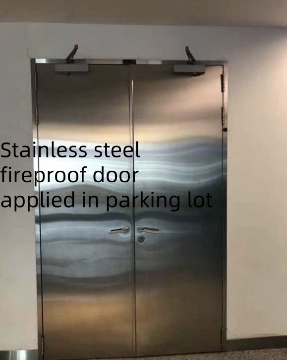 Противопожарная дверь из нержавеющей стали