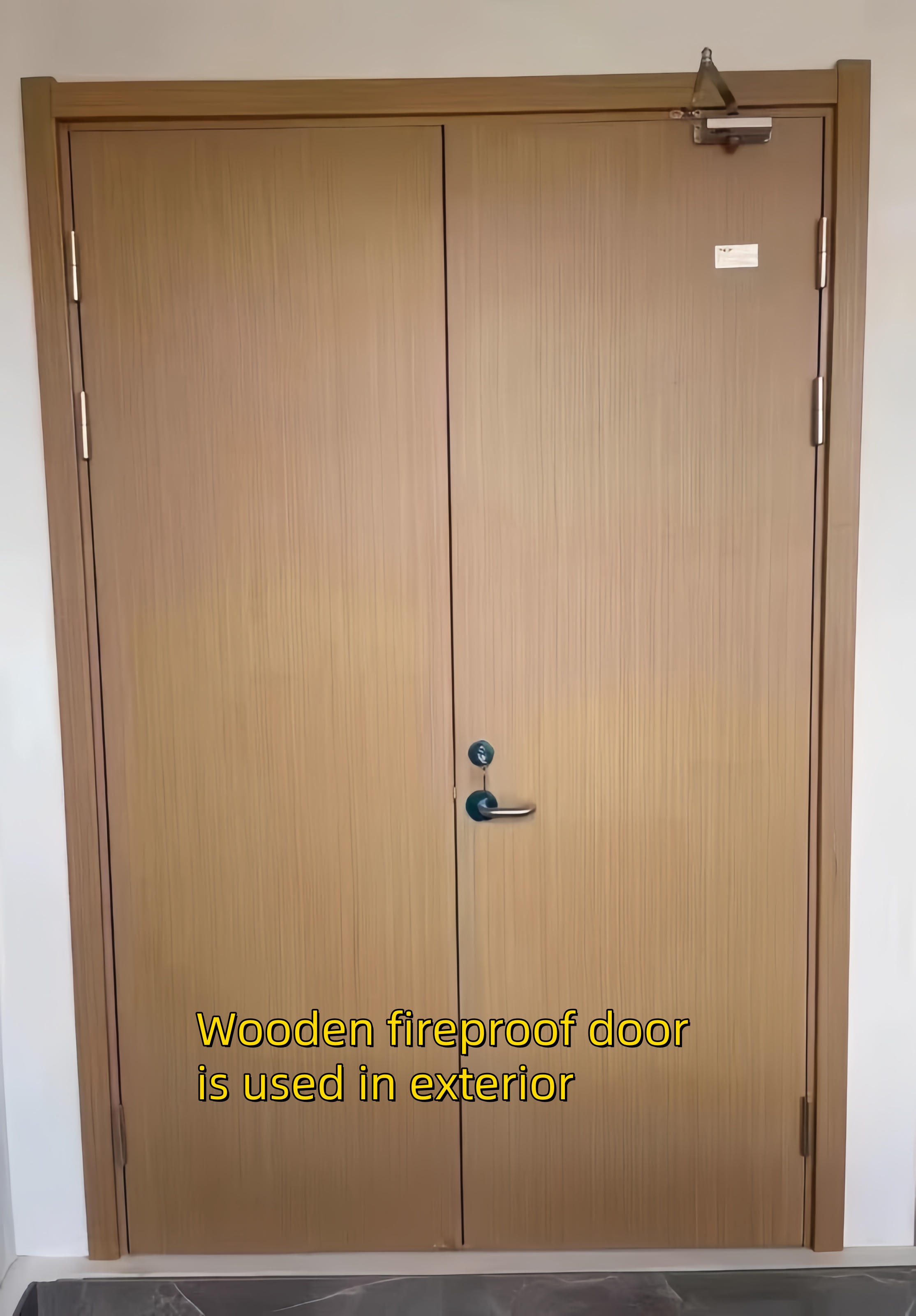 Высококачественная деревянная противопожарная дверь