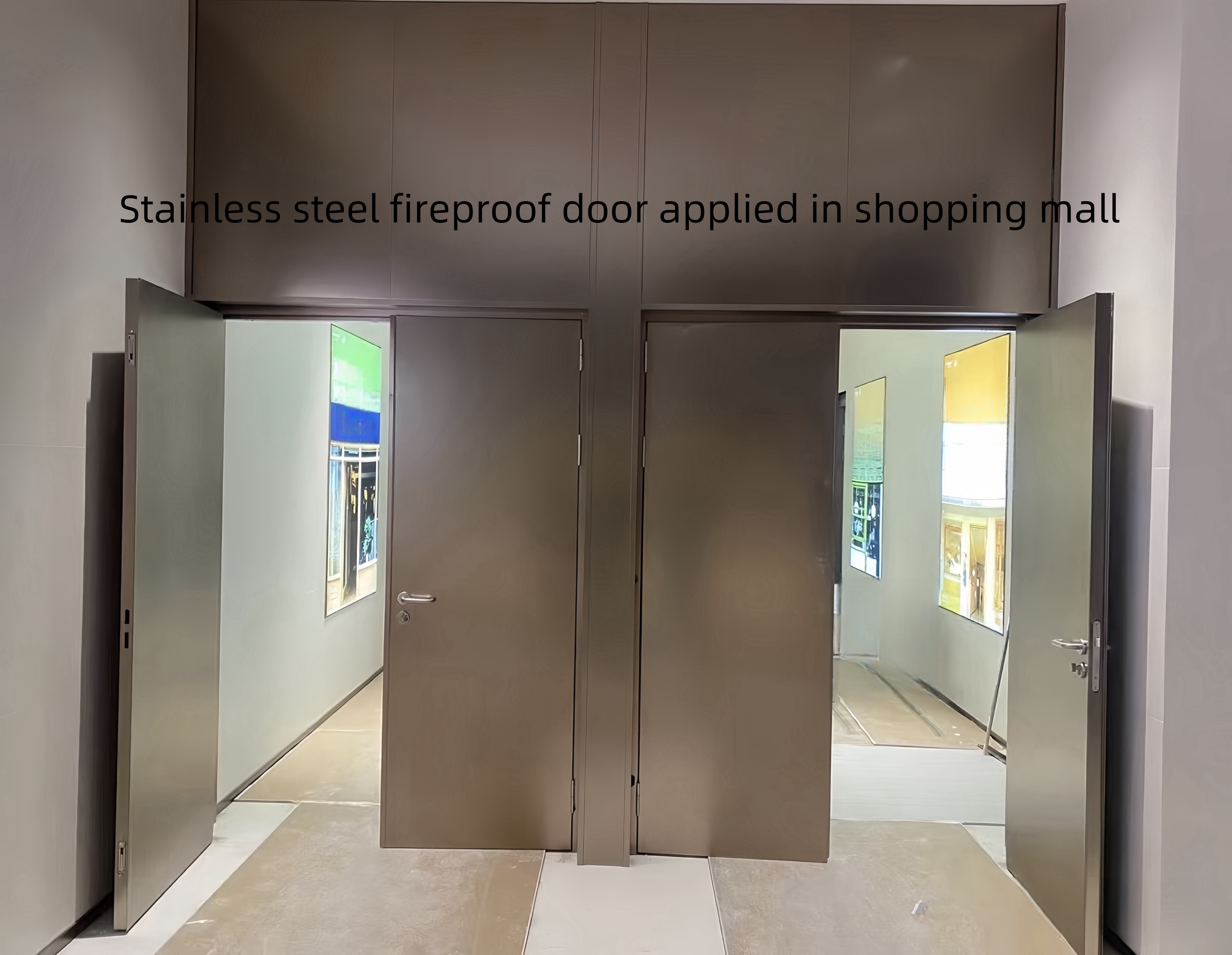 Противопожарная дверь из нержавеющей стали