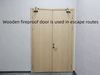 Деревянная противопожарная дверь