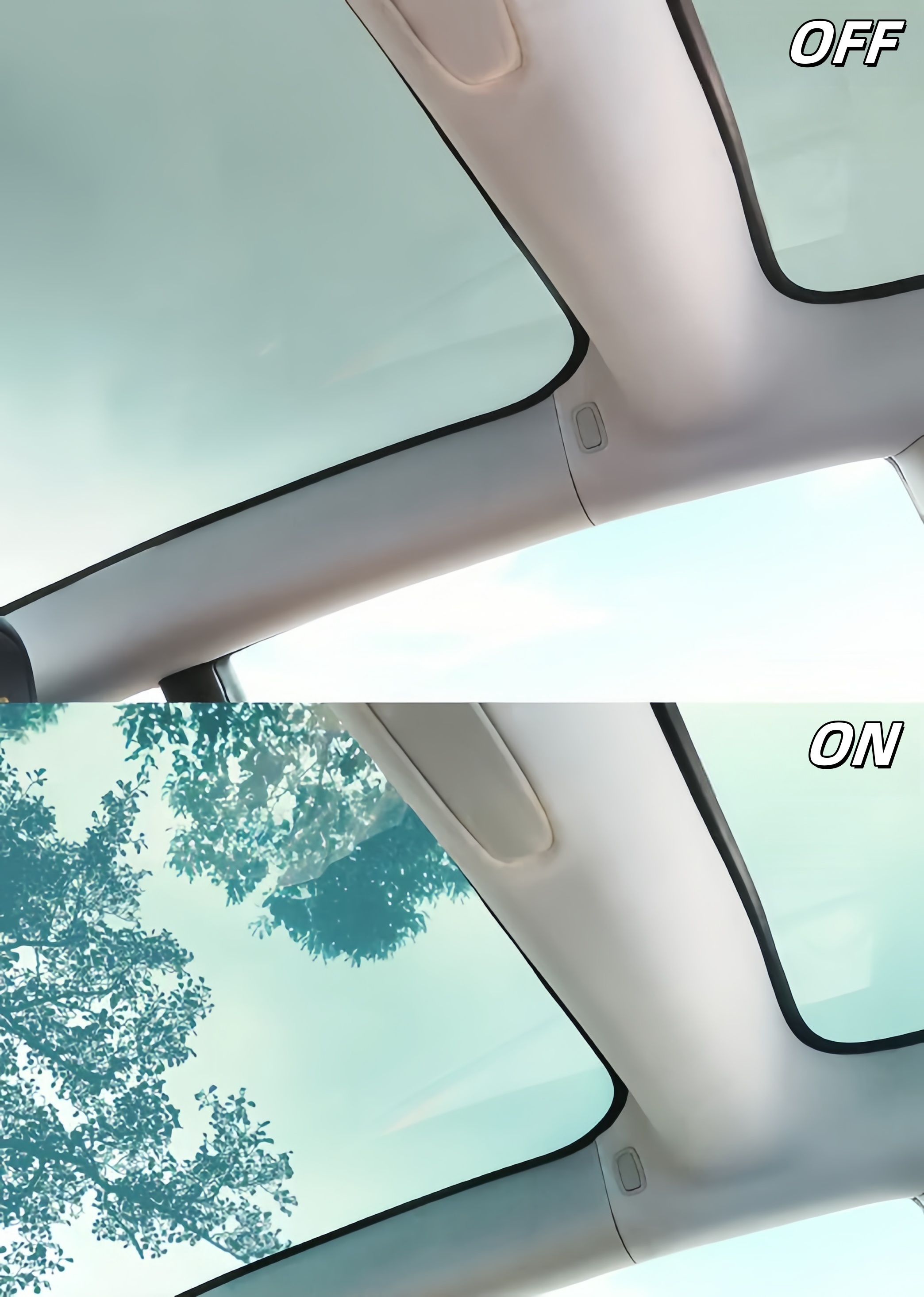 Автомобильная электрохромная пленка с электрическим затемнением для повышения конфиденциальности